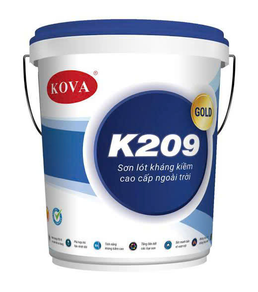 SƠN LÓT KHÁNG KIỀM CAO CẤP NGOÀI TRỜI KOVA K209 – GOLD. 25kg