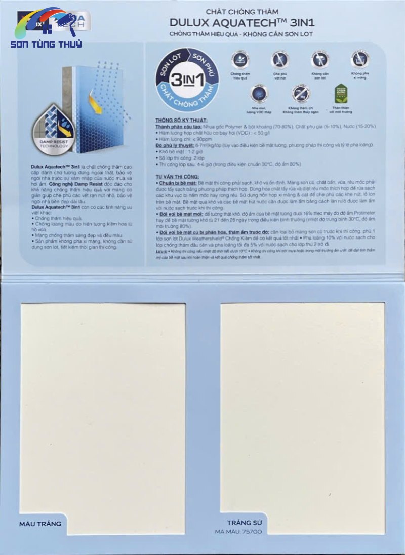 Chất chống thâm Dulux AquatechTM 3in1 - 01
