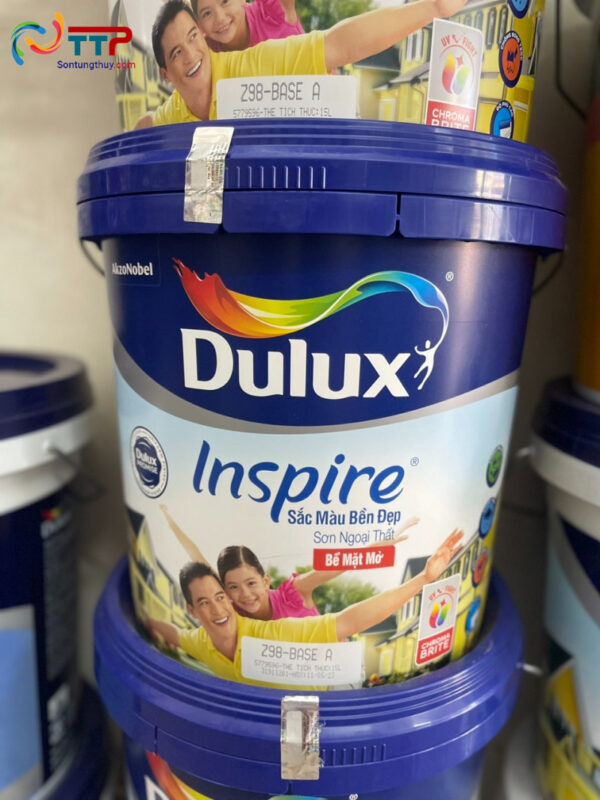 Sơn ngoại thất dulux inspire bề mặt mờ 15L